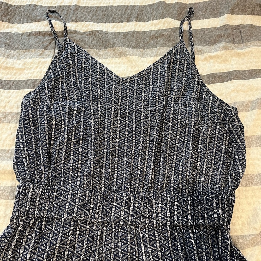 Geometric Patterned Spaghetti Strap Dress